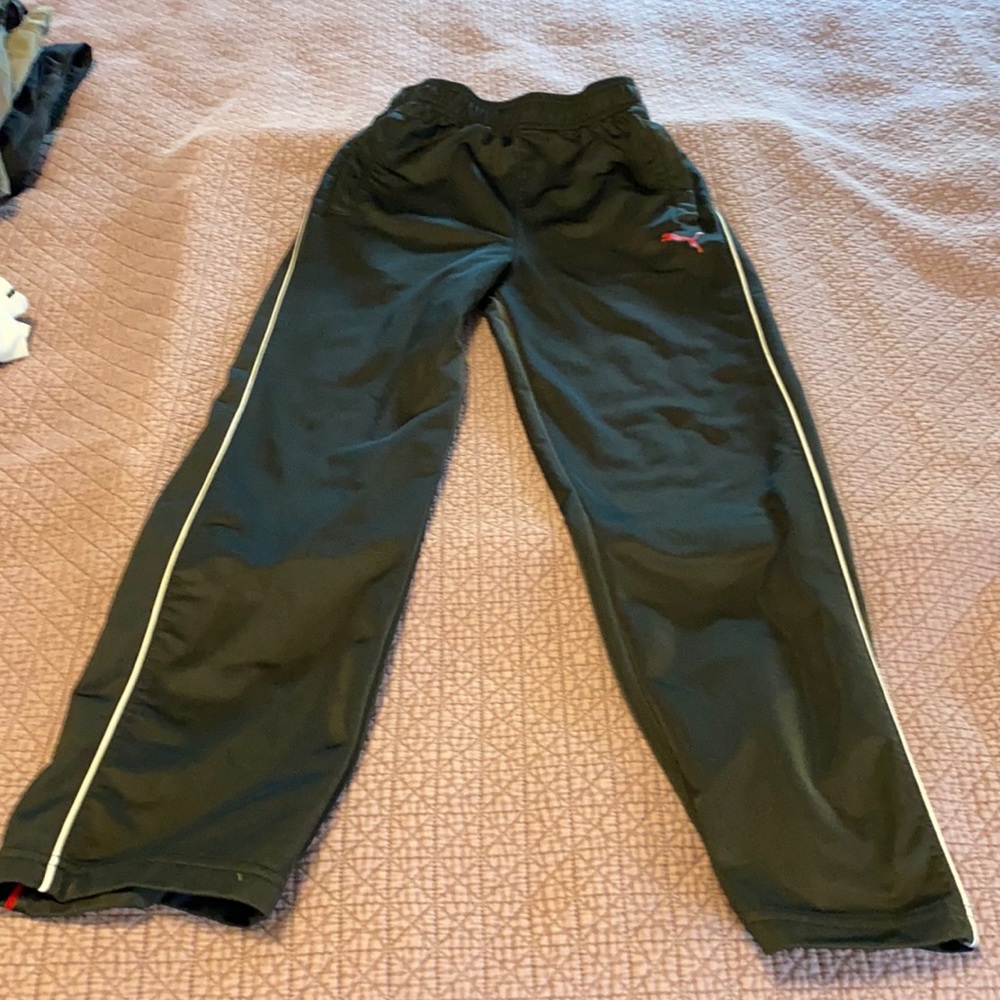 Puma black with stripes athletic pants